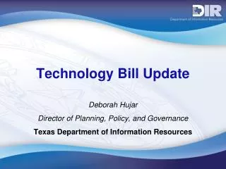 Technology Bill Update