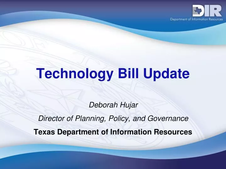 technology bill update