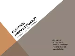 software fonoaudiol gico