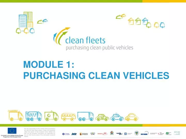 module 1 purchasing clean vehicles