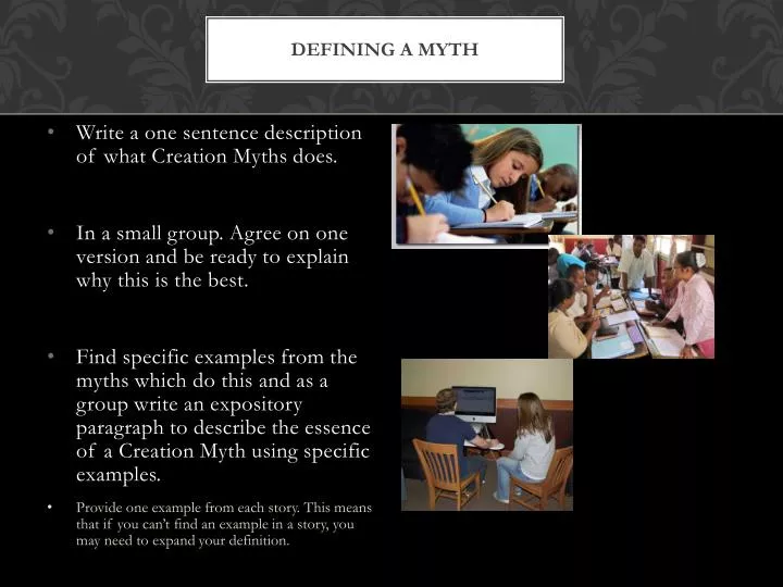 defining a myth