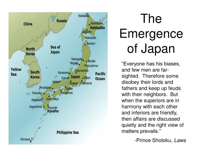 the emergence of japan