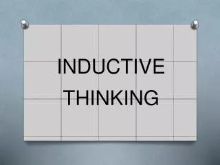 INDUCTIVE THINKING