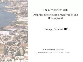 The City of New York Department of Housing Preservation and Development