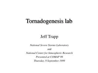 Tornadogenesis lab