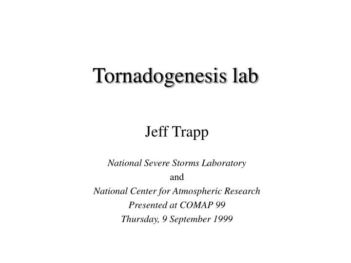 tornadogenesis lab