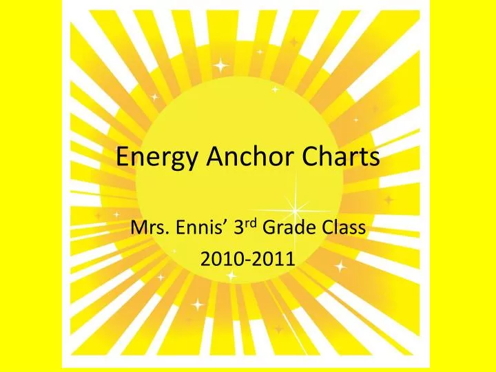 energy anchor charts