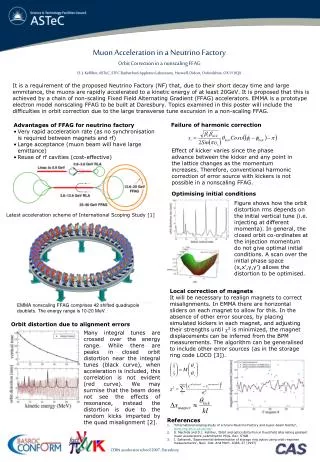 Muon Acceleration in a Neutrino Factory Orbit Correction in a nonscaling FFAG