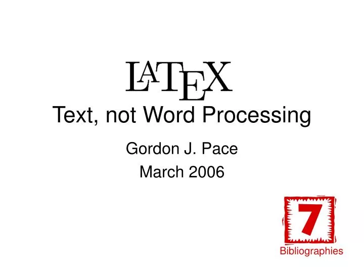 text not word processing