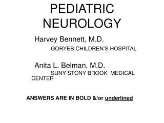 PEDIATRIC NEUROLOGY