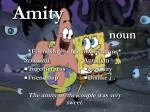 Amity noun - slide 1