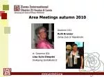 Area Meetings autumn 2010 Governor D21 Ruth Brunner - slide 1