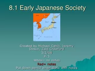 8.1 Early Japanese Society