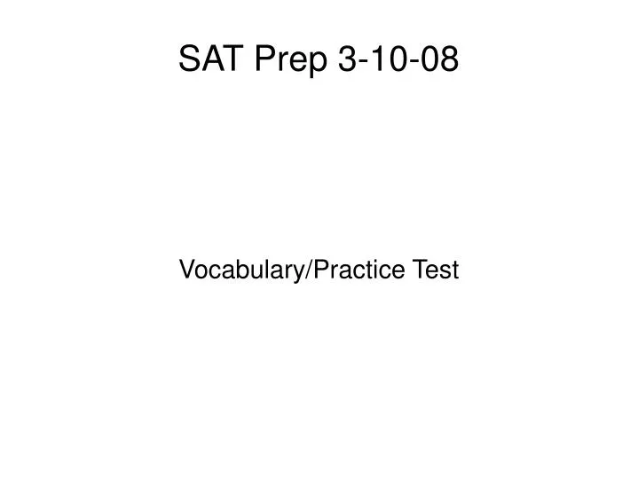 vocabulary practice test