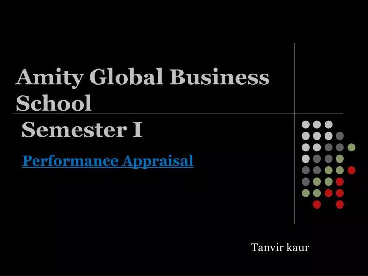 amity global business school semester i