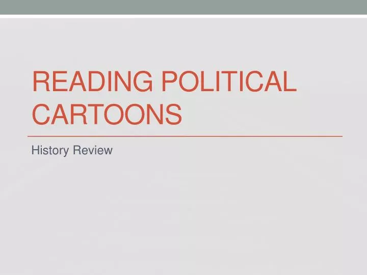 reading political cartoons