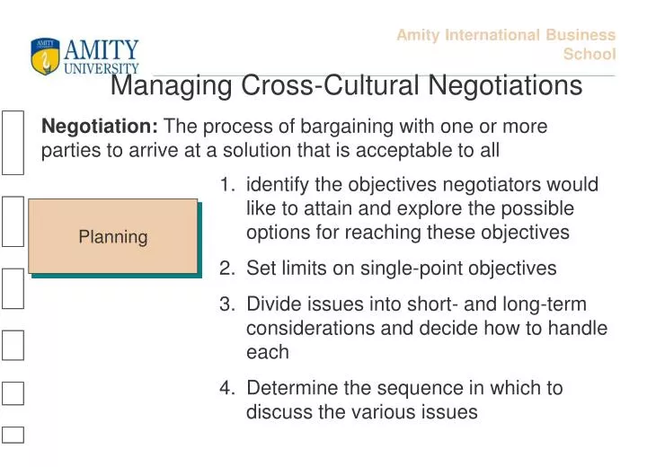 managing cross cultural negotiations