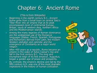 Chapter 6: Ancient Rome