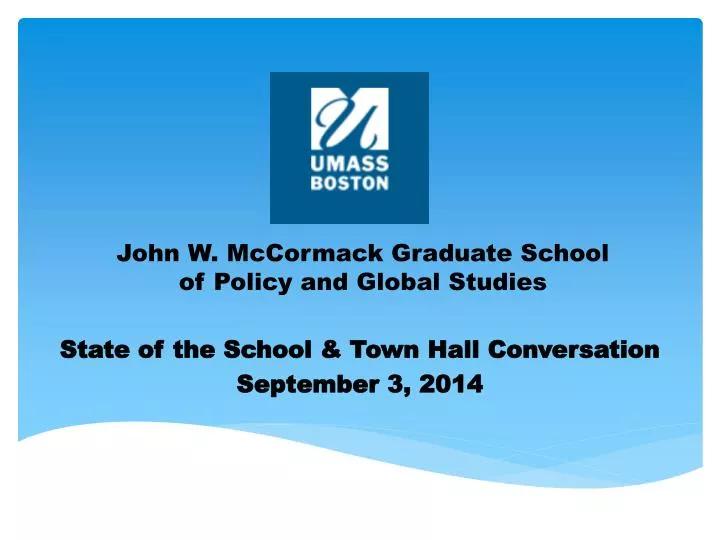 john w mccormack graduate school of policy and global studies