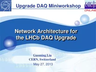 Network Architecture for the LHCb DAQ Upgrade