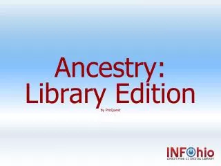 Ancestry: Library Edition by ProQuest