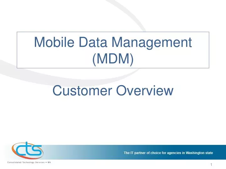 mobile data management mdm