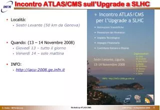 incontro atlas cms sull upgrade a slhc