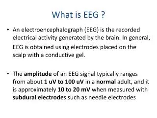 What is EEG ?