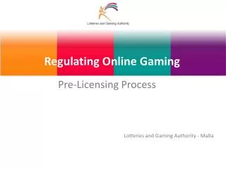 Regulating Online Gaming