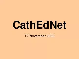 CathEdNet