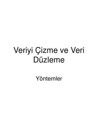 veriyi izme ve veri d zleme