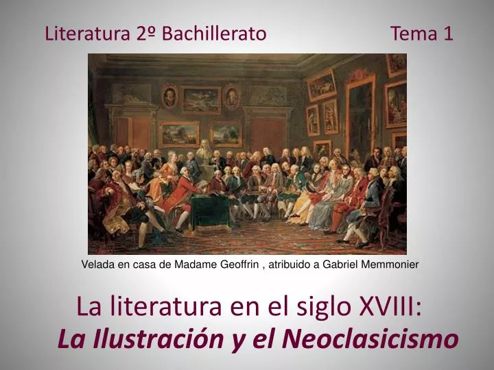 literatura 2 bachillerato tema 1