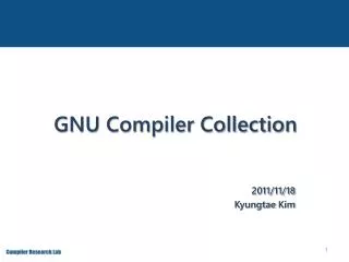 GNU Compiler Collection