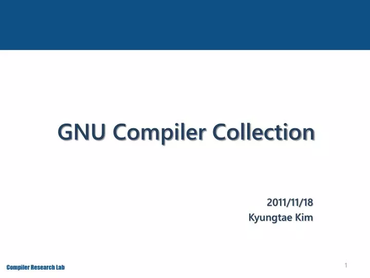 gnu compiler collection