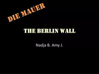 The Berlin wall