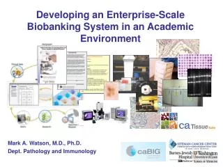 Developing an Enterprise-Scale Biobanking System in an Academic Environment