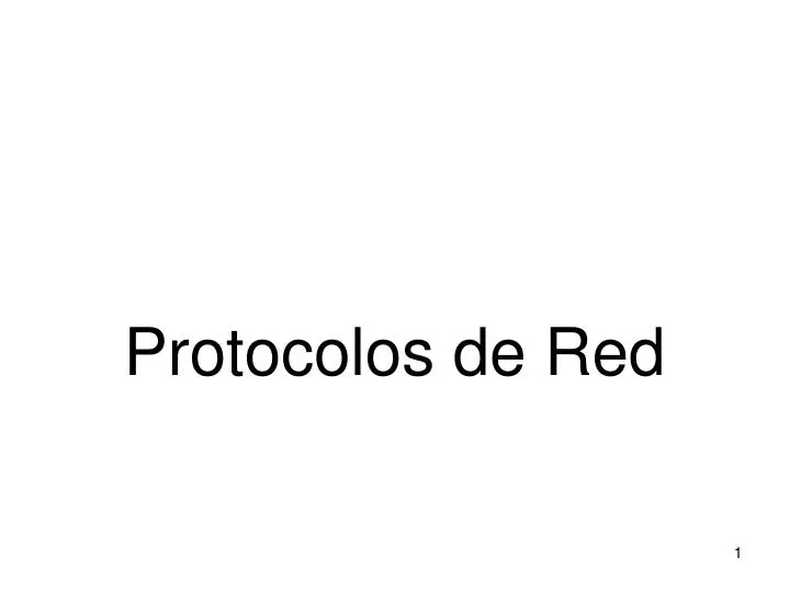 protocolos de red
