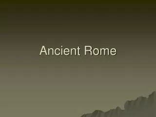 Ancient Rome