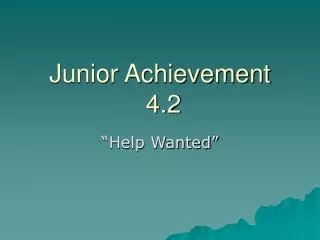 Junior Achievement 4.2