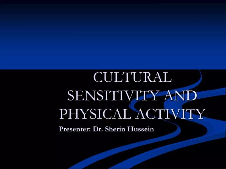 cultural sensitivity and physical activity