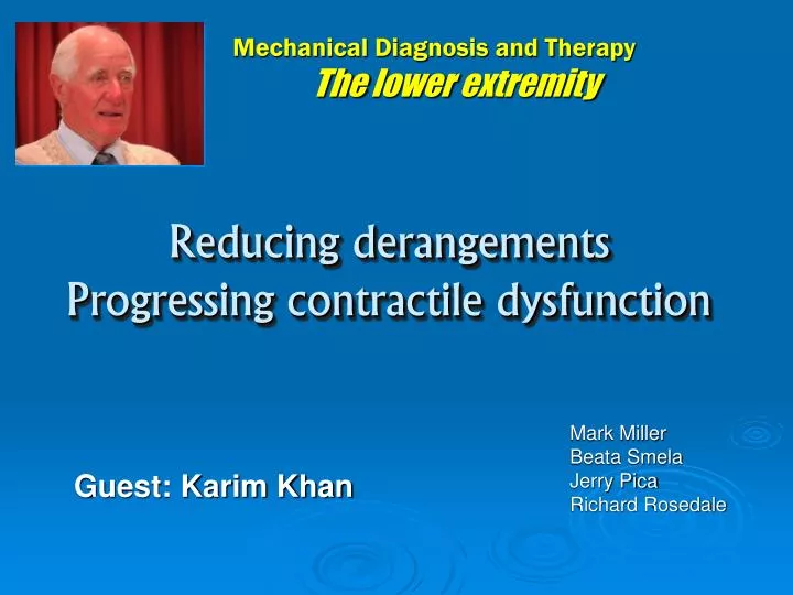 reducing derangements progressing contractile dysfunction