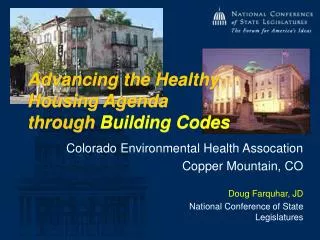 Advancing the Healthy Housing Agenda through Building Codes