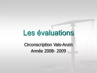 les valuations