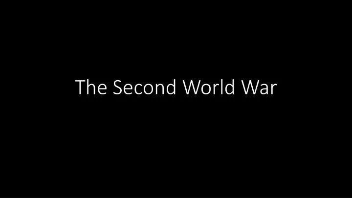 the second world war