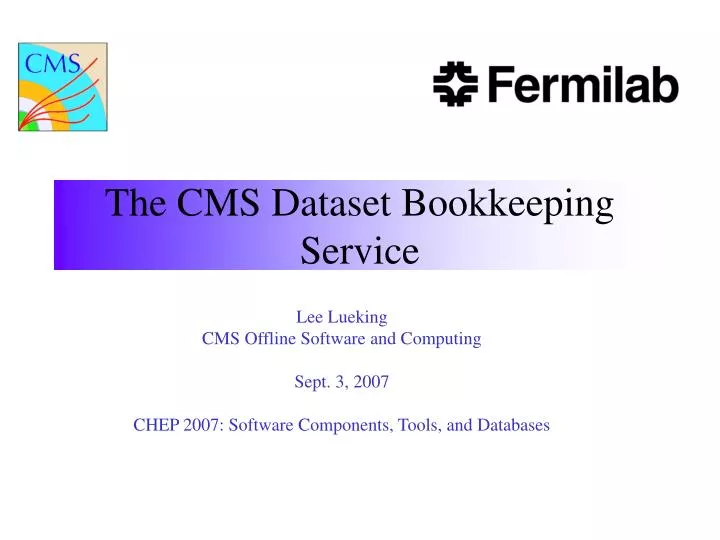 the cms dataset bookkeeping service