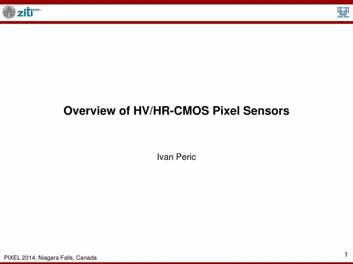 overview of hv hr cmos pixel sensors