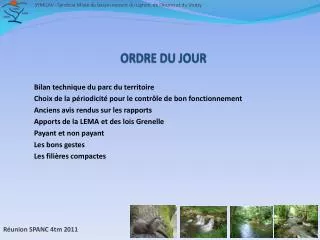 ordre du jour