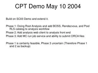 CPT Demo May 10 2004