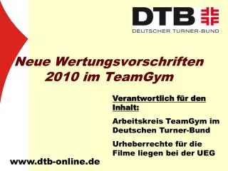 Neue Wertungsvorschriften 2010 im TeamGym