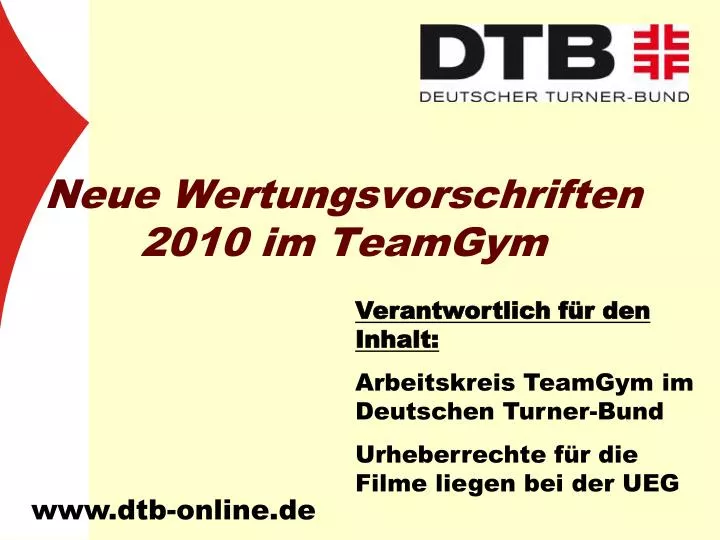 neue wertungsvorschriften 2010 im teamgym